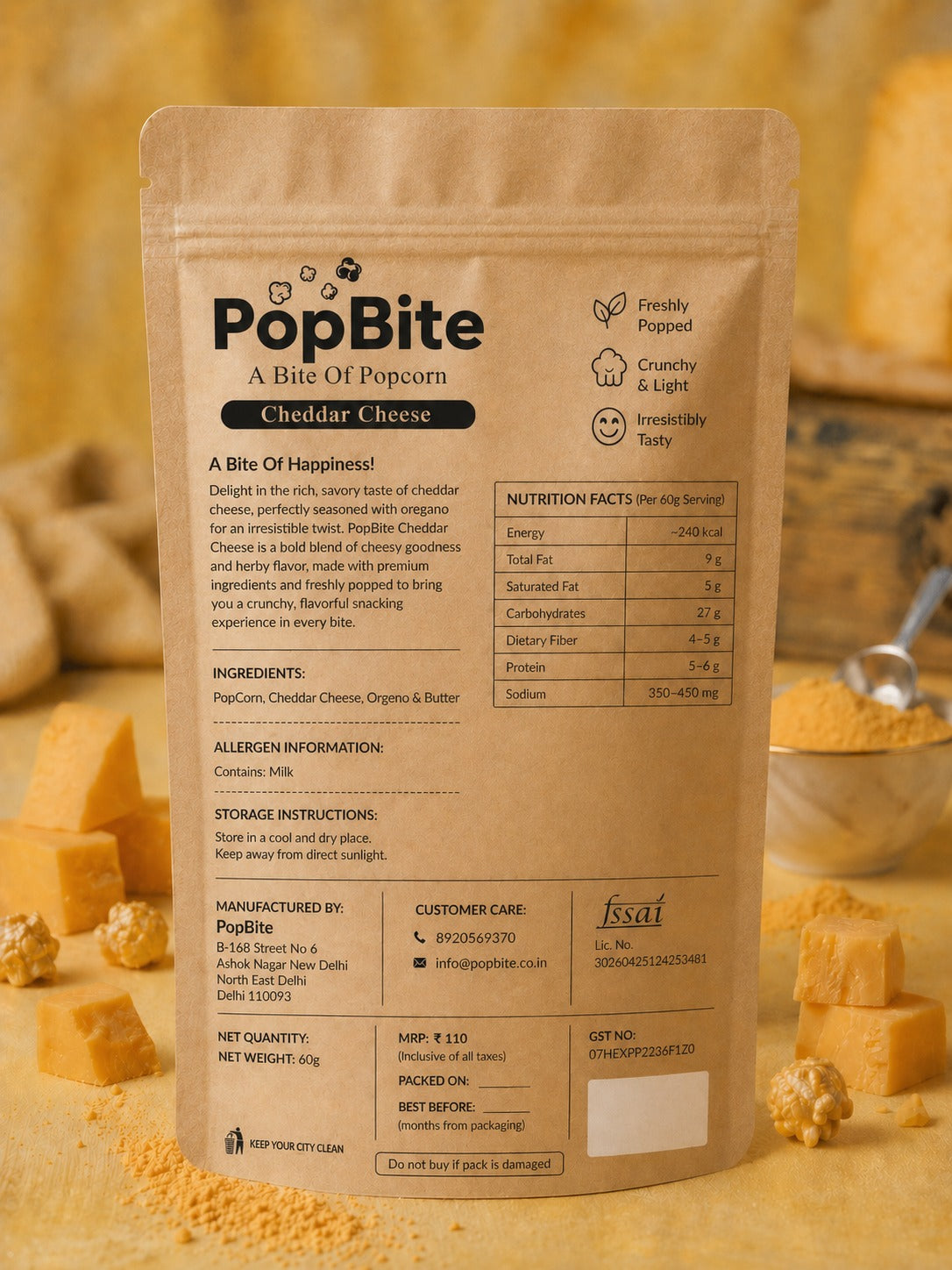 Cheddar Cheese Popcorn